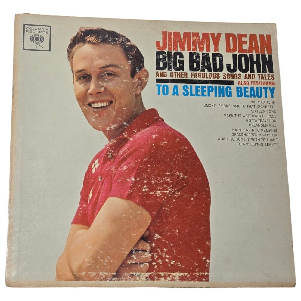 Jimmy Dean Big Bad John Vinyl Record Album AS IS Vintage Music